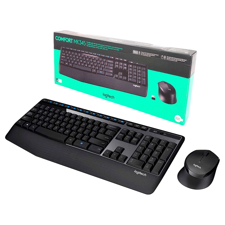 Teclado Logitech Wireless MK345 USB Negra Art.920-7820